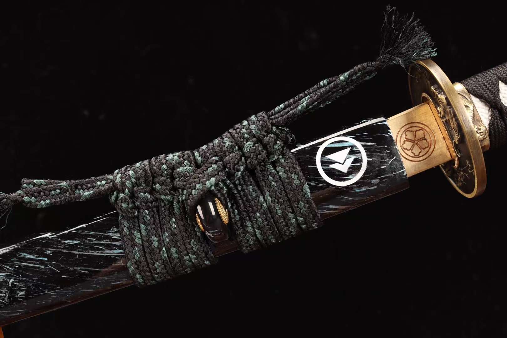 Handmade Japanese Sword Sharp Full Tang T10 Steel Tiger Samurai Sword Clay Burning Blade Katana loveyitadj