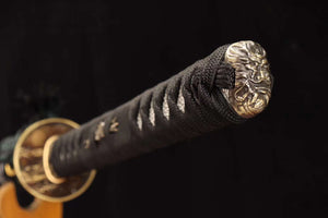 Handmade Japanese Sword Sharp Full Tang T10 Steel Tiger Samurai Sword Clay Burning Blade Katana loveyitadj