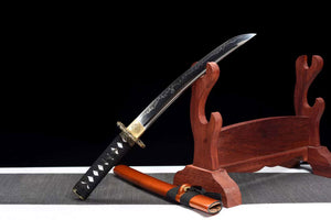 T10 Steel Tanto Sword,Handmade Japanese Sword,Short Kinfe Small Sword,Katana Samurai sword loveyitadj