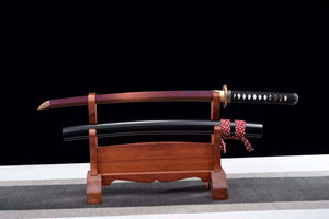 1060 Steel Handmade Sword Katana Real,Full Tang Japanese Samurai Sword loveyitadj