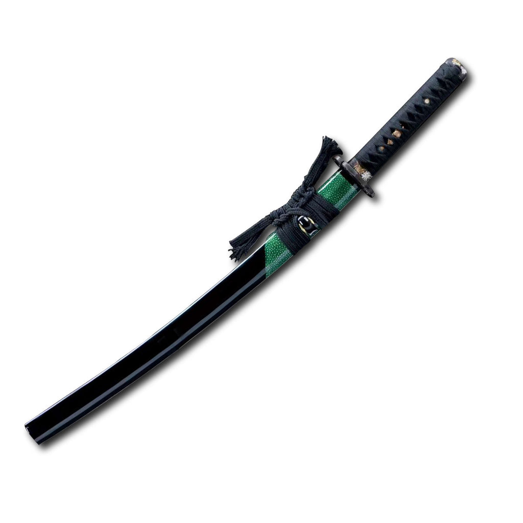 Damascus Folding Steel Clay Burning Blade Wakizashi Samurai Sword,Handmade Japanese Sword,Full Tang Katana loveyitadj