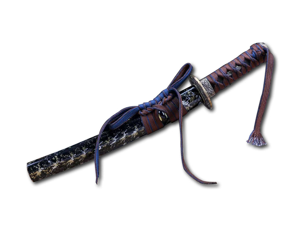 Handmade Samurai sword T10 Steel tanto Japanese Katana Small Kinfe Real loveyitadj
