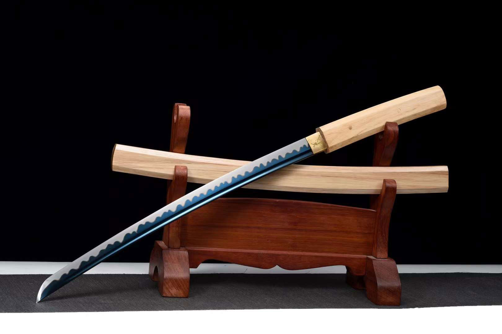 Japanese Iaido Samurai Sword,1090 Steel Handmade Ninja Sword,sirasaya Katana Real loveyitadj
