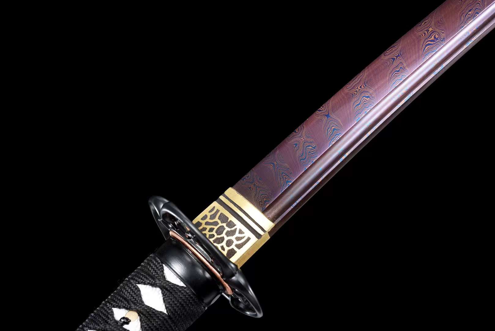Damascus folding steel Handmade Ninja Sword,Katana Real Japanese Samurai Sword loveyitadj
