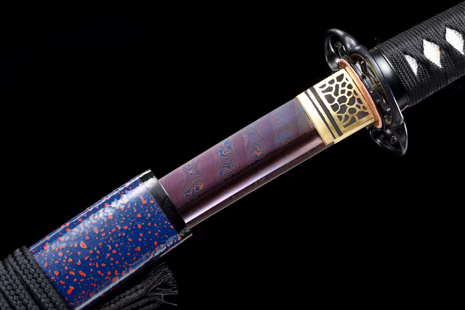Damascus folding steel Handmade Ninja Sword,Katana Real Japanese Samurai Sword loveyitadj