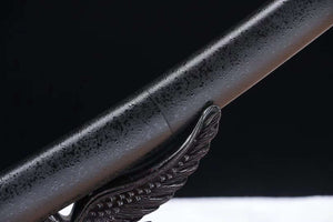 Damascus folding steel Short Kinfe,Japanese Katana Samurai sword,Small Sword Real Full Tang loveyitadj