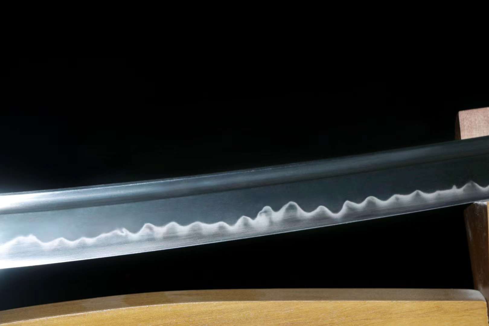 Handmade Sword,T10 Steel Katana Real,Full Tang Japanese Iaido Samurai Sword Black loveyitadj