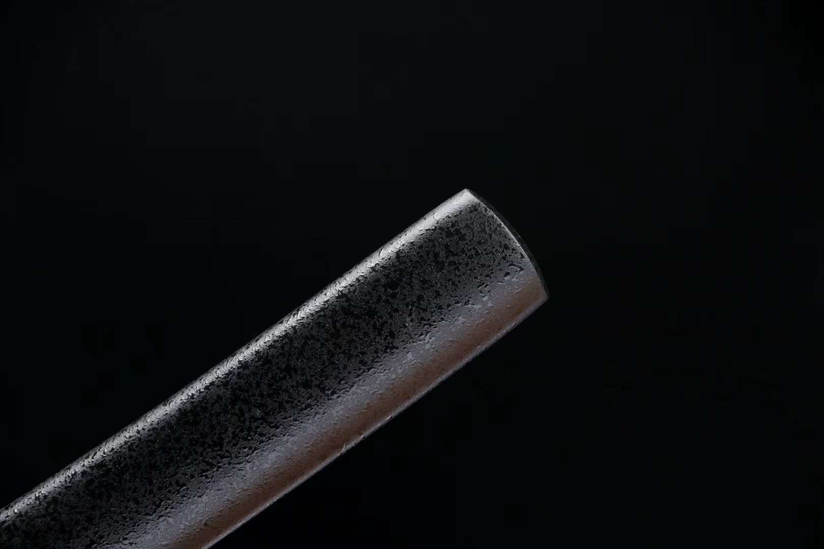 Handmade Sword,T10 Steel Katana Real,Full Tang Japanese Iaido Samurai Sword Black loveyitadj