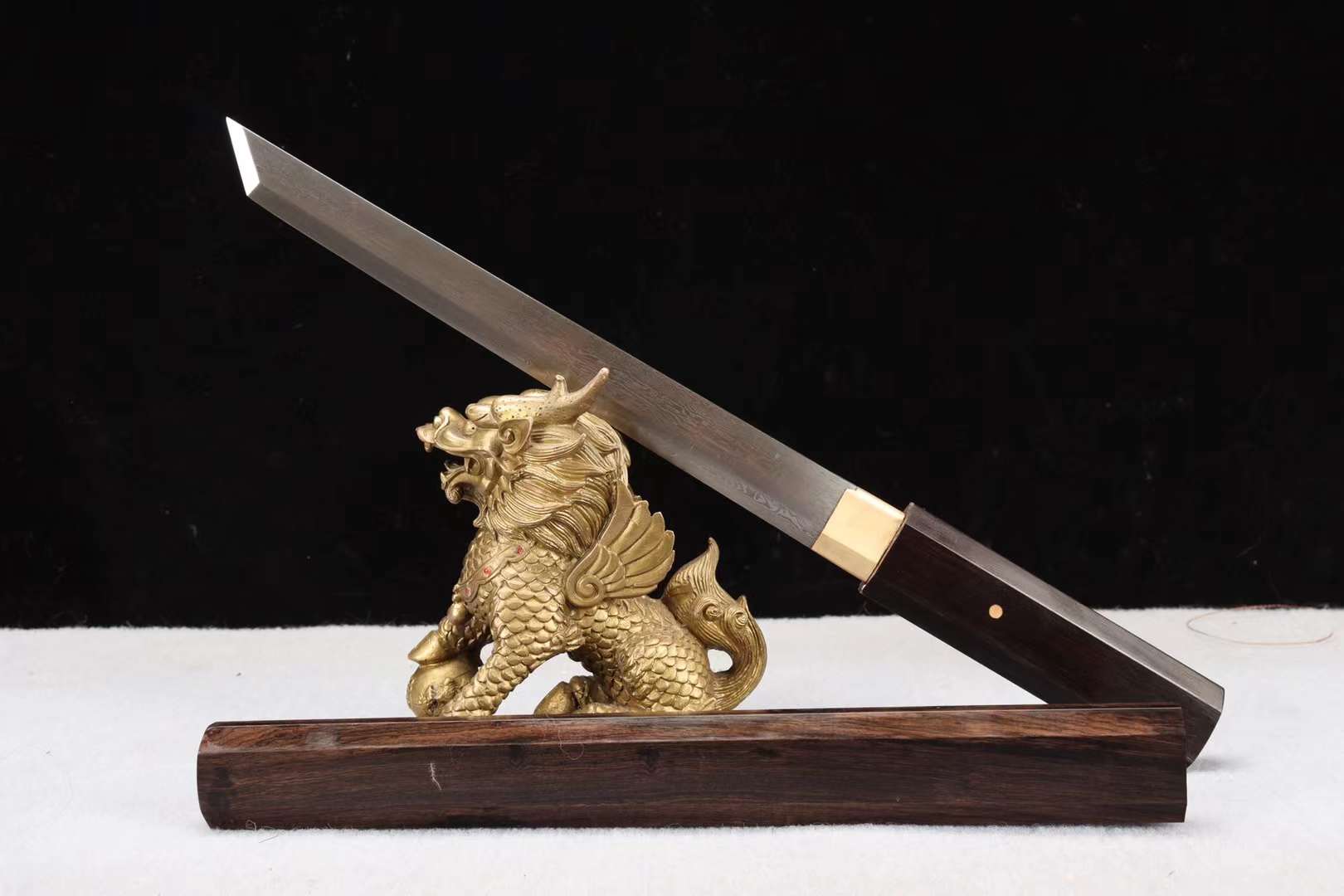 Handmade Japanese Sword,Katana Samurai sword,Damascus Steel Tanto Short Kinfe Small Katana loveyitadj