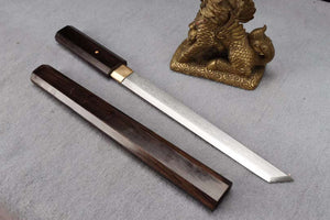 Handmade Japanese Sword,Katana Samurai sword,Damascus Steel Tanto Short Kinfe Small Katana loveyitadj