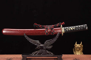T10 Steel Sword,Short Knife,Harmon Katana,Japanese Tanto Samurai sword Real loveyitadj