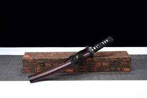 Katana Samurai sword,T10 Steel Tanto Sword Handmade Japanese Sword Short Kinfe Small Sword loveyitadj