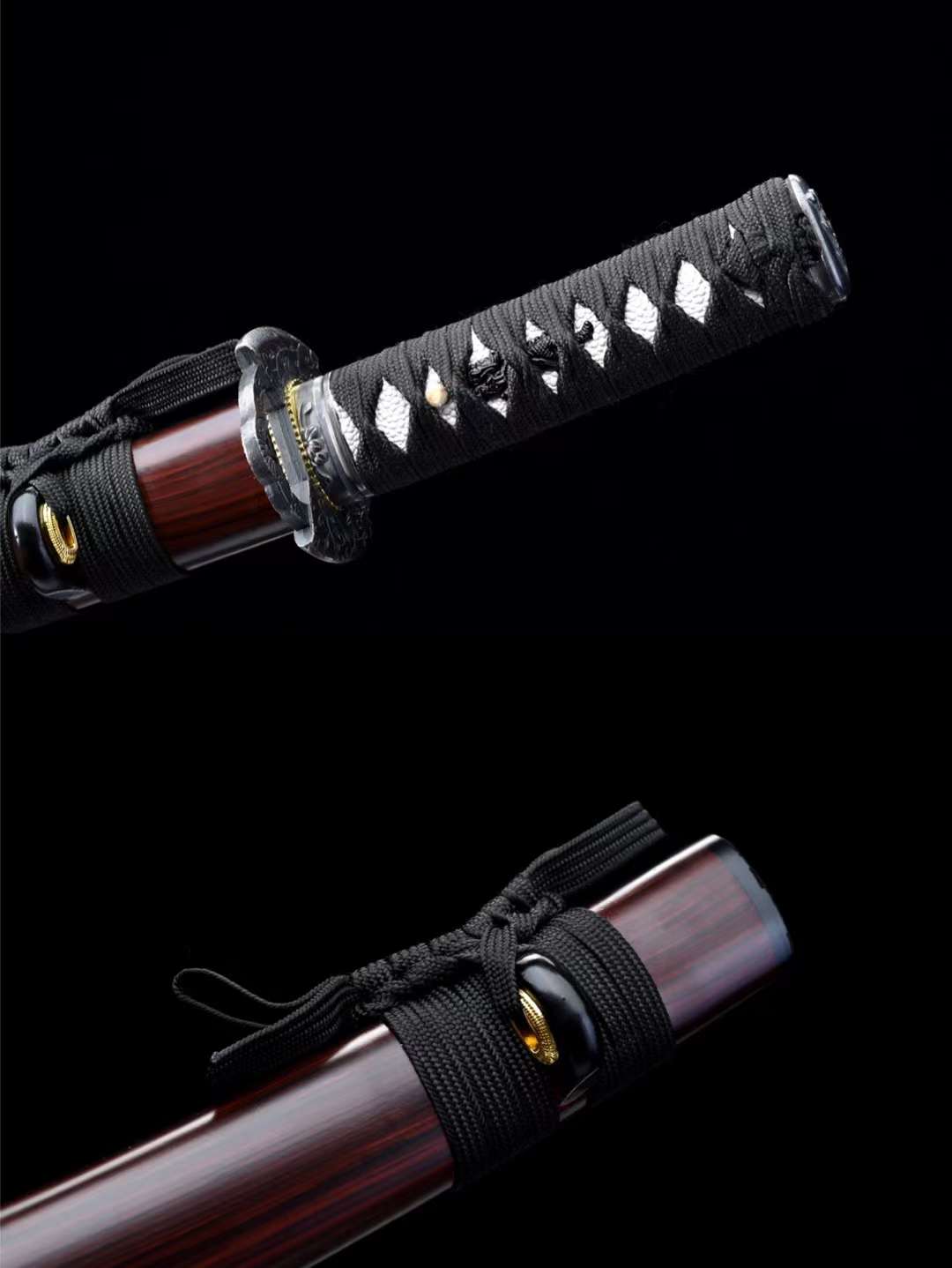 Katana Samurai sword,T10 Steel Tanto Sword Handmade Japanese Sword Short Kinfe Small Sword loveyitadj