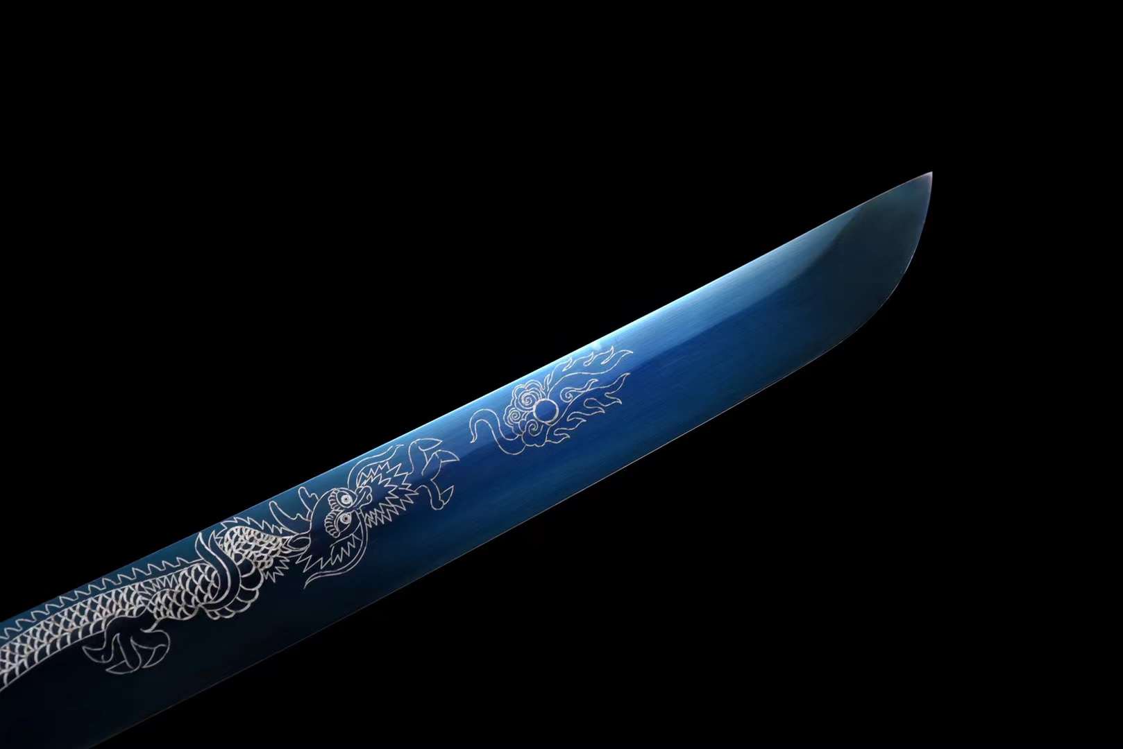 Dragon samurai sword,1060 Steel Short Kinfe,Japanese Katana sword,Small Sword Real Full Tang loveyitadj