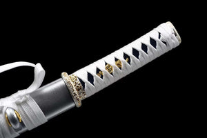 Dragon samurai sword,1060 Steel Short Kinfe,Japanese Katana sword,Small Sword Real Full Tang loveyitadj