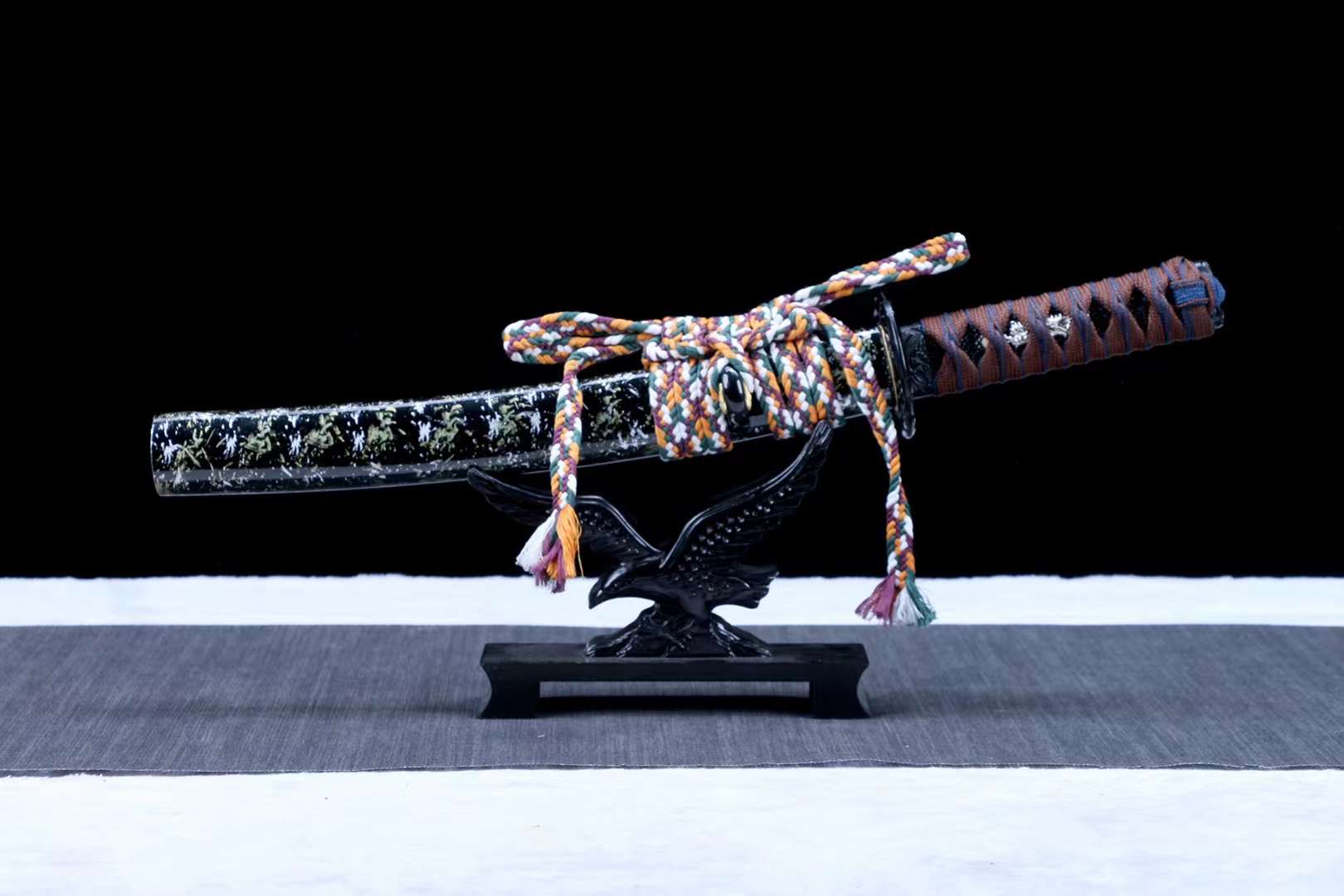 Japanese Tanto Samurai sword Real T10 Steel Sword,Short Knife,Harmon Handmade Katana loveyitadj