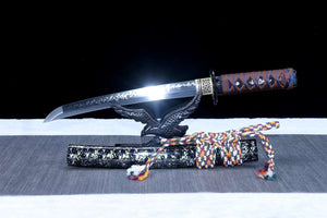 Japanese Tanto Samurai sword Real T10 Steel Sword,Short Knife,Harmon Handmade Katana loveyitadj