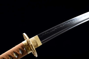 T10 Steel Handmade Japanese Samurai sword,Short Tanto Katana Small Kinfe Real loveyitadj