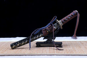 Handmade Samurai sword T10 Steel tanto Japanese Katana Small Kinfe Real loveyitadj