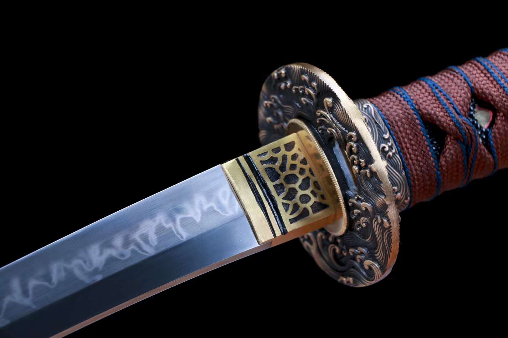 Handmade Samurai sword T10 Steel tanto Japanese Katana Small Kinfe Real loveyitadj