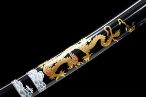 Wakizashi Samurai Sword,Handmade Japanese Sword,Full Tang Katana,Dragon Sword loveyitadj