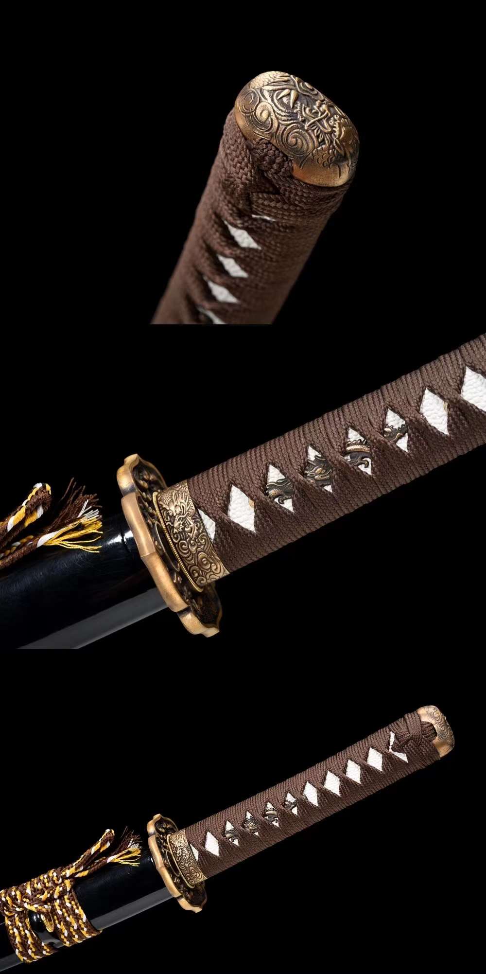 Wakizashi Samurai Sword,Handmade Japanese Sword,Full Tang Katana,Dragon Sword loveyitadj