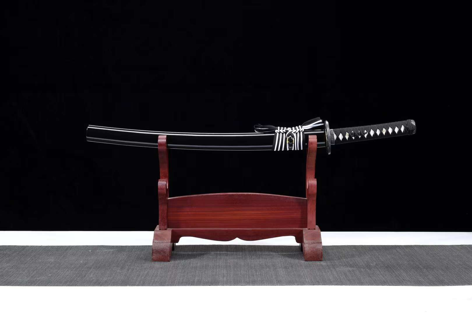 T10 steel Sword,Full Tang Japanese Samurai Sword,Wakizashi Handmade Katana Real loveyitadj