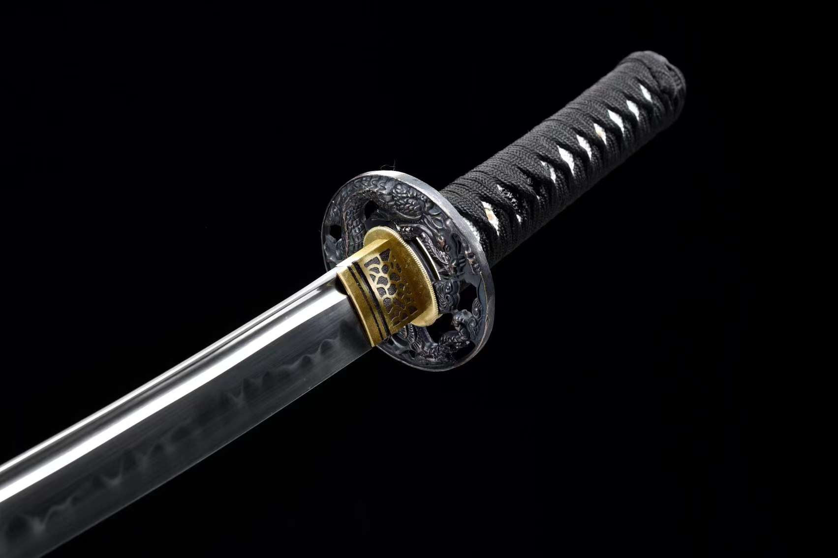 T10 steel Sword,Full Tang Japanese Samurai Sword,Wakizashi Handmade Katana Real loveyitadj