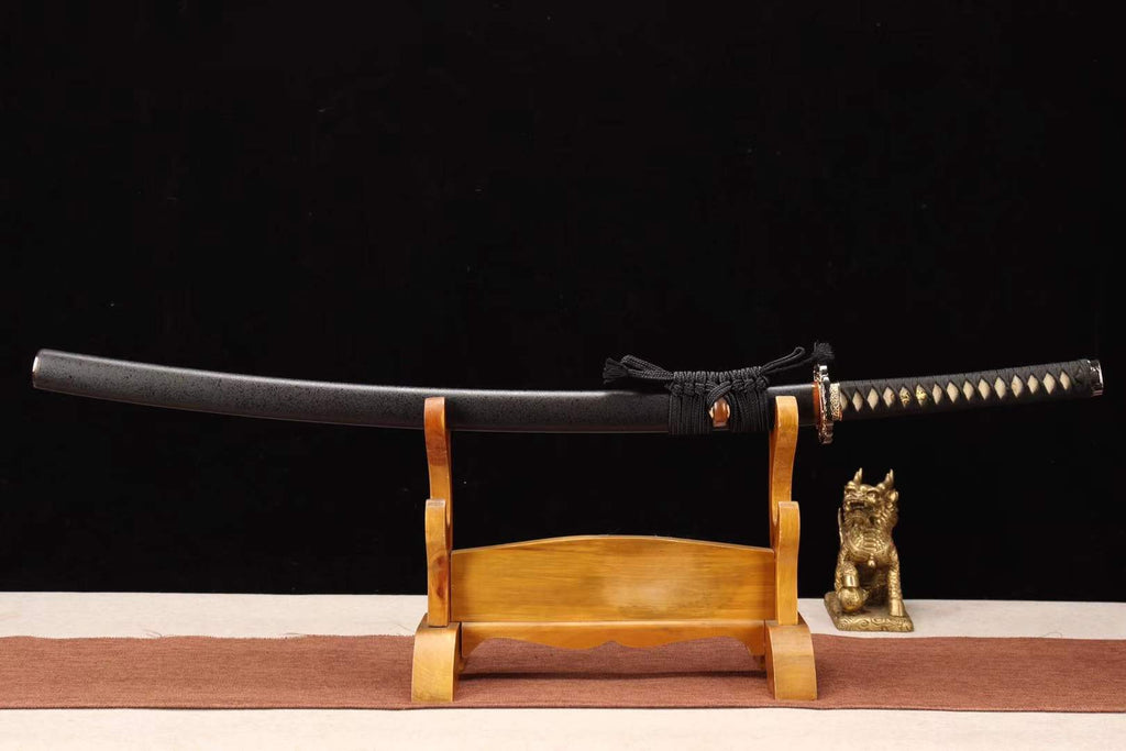 T10 Steel Clay Burning Blade Sowrd,Handmade Japanese Samurai Sword, Full Tang Katana,Dragon Sword loveyitadj