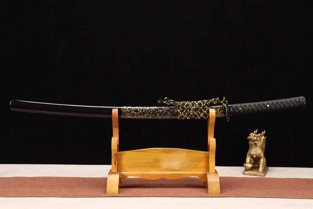 Samurai sword,T10 Steel Clay Burning Blade Katana Sword,Full Tang Japanese Sword Katana loveyitadj
