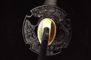 Samurai sword,T10 Steel Clay Burning Blade Katana Sword,Full Tang Japanese Sword Katana loveyitadj