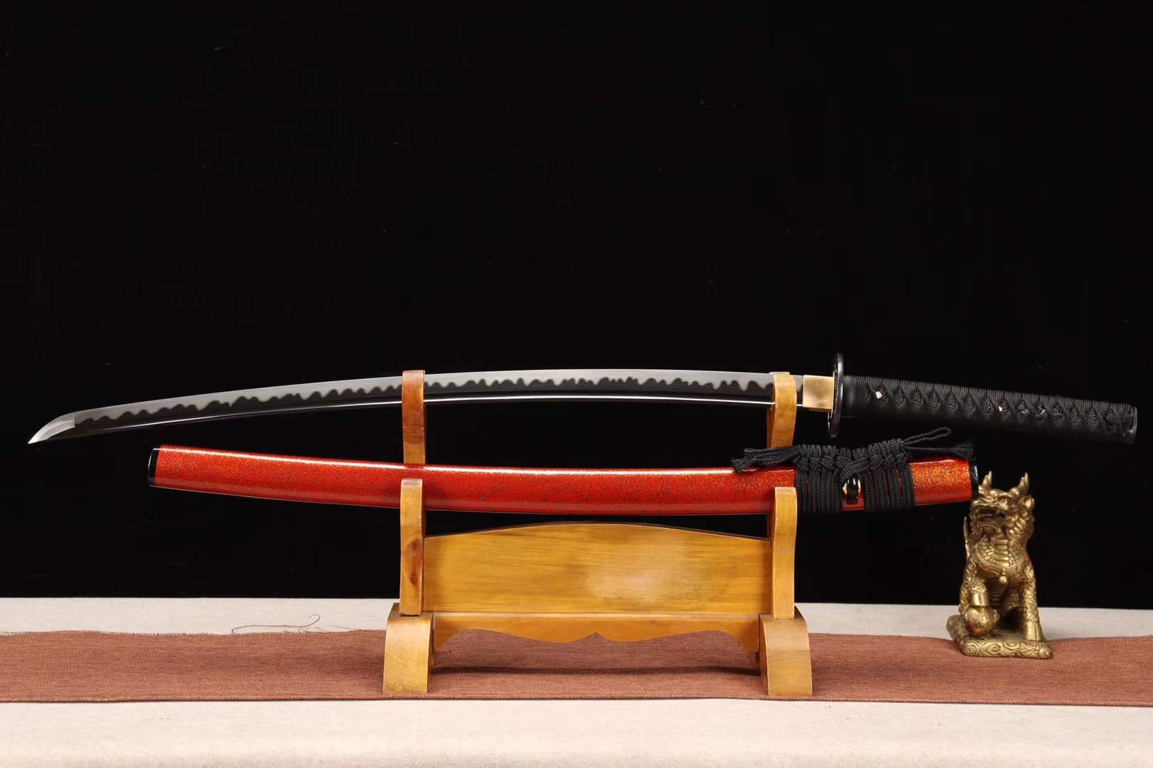 1060 Steel Sword,Japanese Handmade Samurai Sword,Dragon Sword Katana loveyitadj