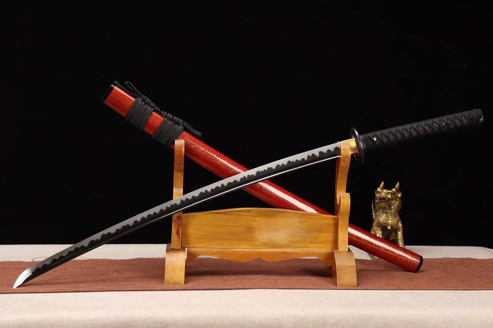1060 Steel Sword,Japanese Handmade Samurai Sword,Dragon Sword Katana loveyitadj