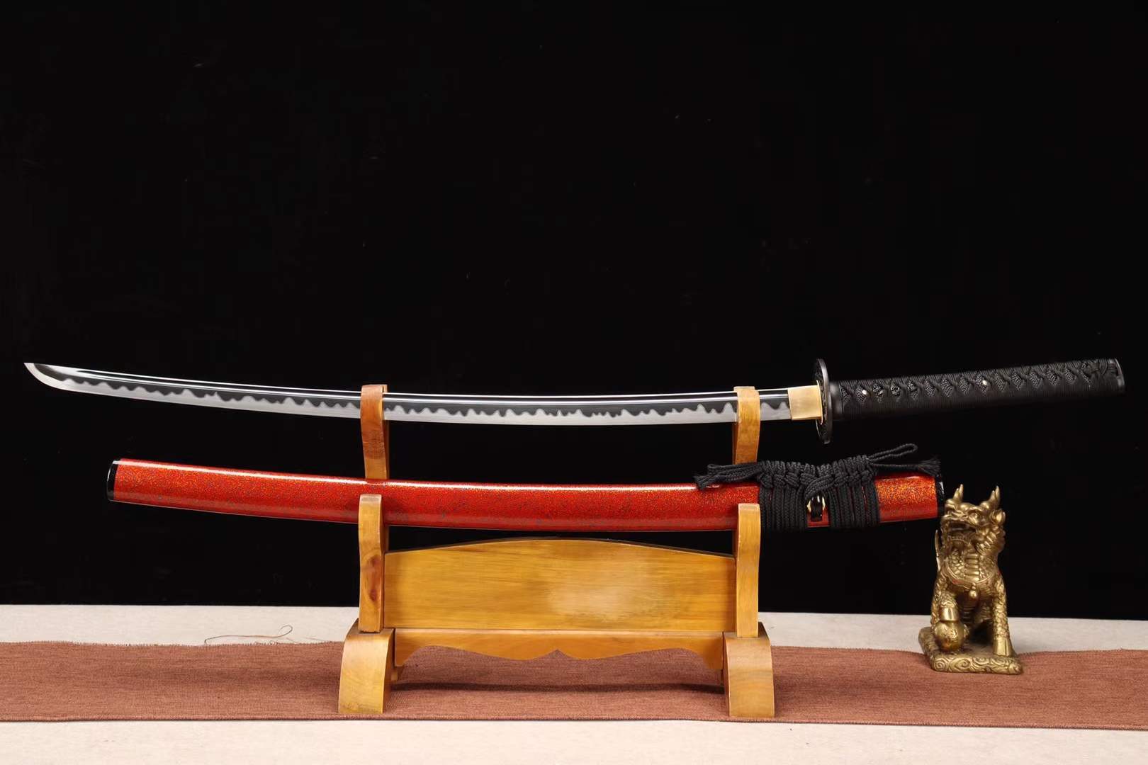 1060 Steel Sword,Japanese Handmade Samurai Sword,Dragon Sword Katana loveyitadj