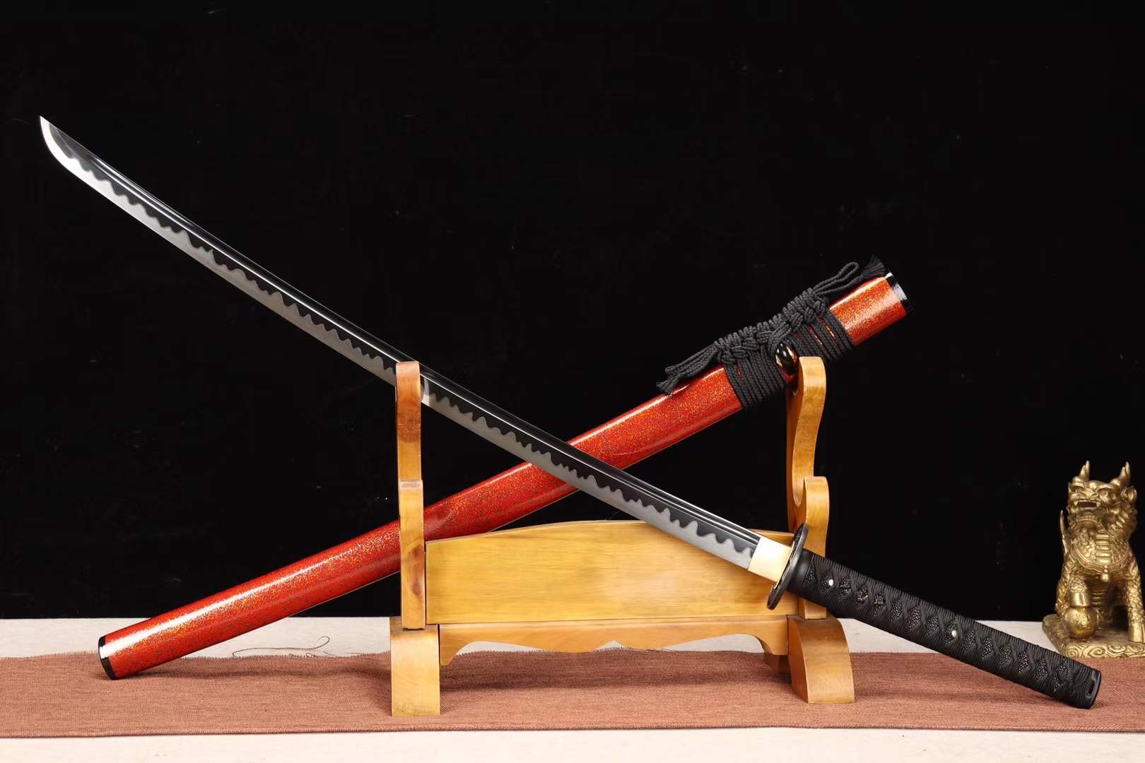 1060 Steel Sword,Japanese Handmade Samurai Sword,Dragon Sword Katana loveyitadj