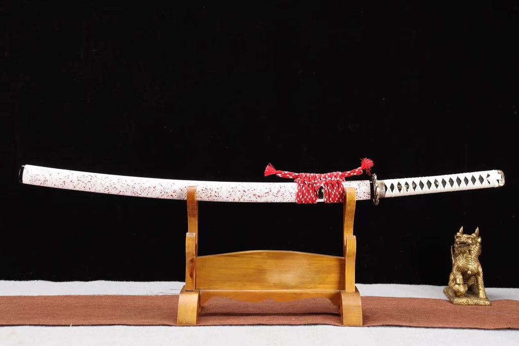 Clay burning blade T10 steel Sword,Full Tang Japanese Katana Sword,Handmade Japanese Samurai sword loveyitadj