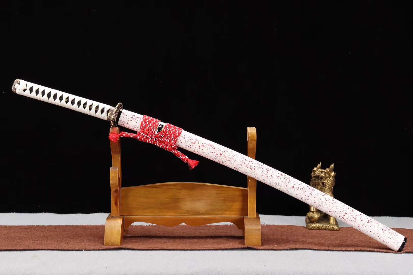 Clay burning blade T10 steel Sword,Full Tang Japanese Katana Sword,Handmade Japanese Samurai sword loveyitadj