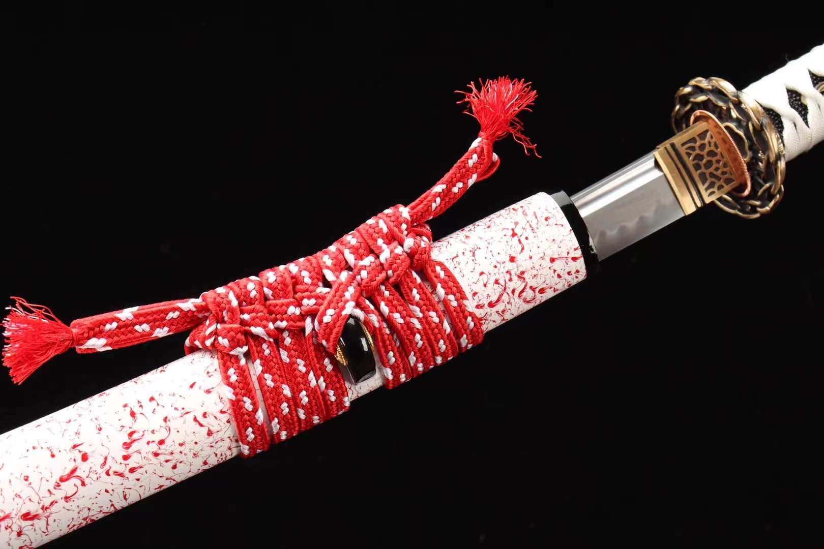 Clay burning blade T10 steel Sword,Full Tang Japanese Katana Sword,Handmade Japanese Samurai sword loveyitadj
