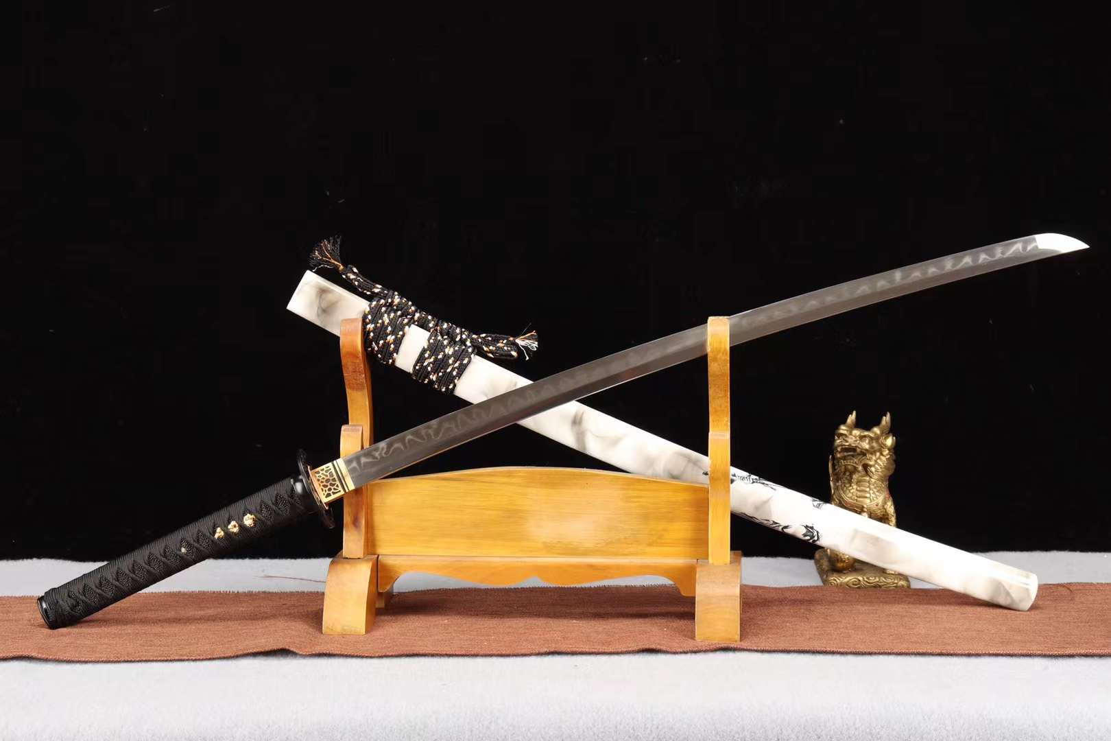 Samurai Samurai Sword,T10 Steel Sword,Clay Burning Blade Katana Sword loveyitadj