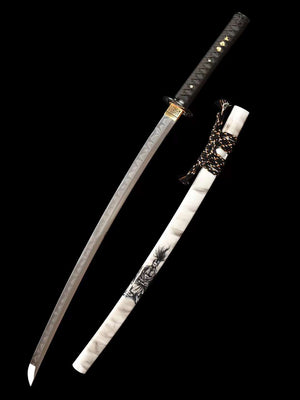 Samurai Samurai Sword,T10 Steel Sword,Clay Burning Blade Katana Sword loveyitadj