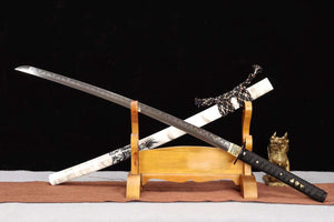 Samurai Samurai Sword,T10 Steel Sword,Clay Burning Blade Katana Sword loveyitadj