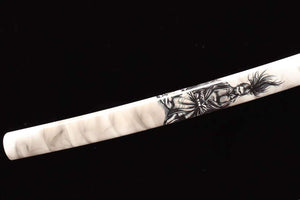 Samurai Samurai Sword,T10 Steel Sword,Clay Burning Blade Katana Sword loveyitadj