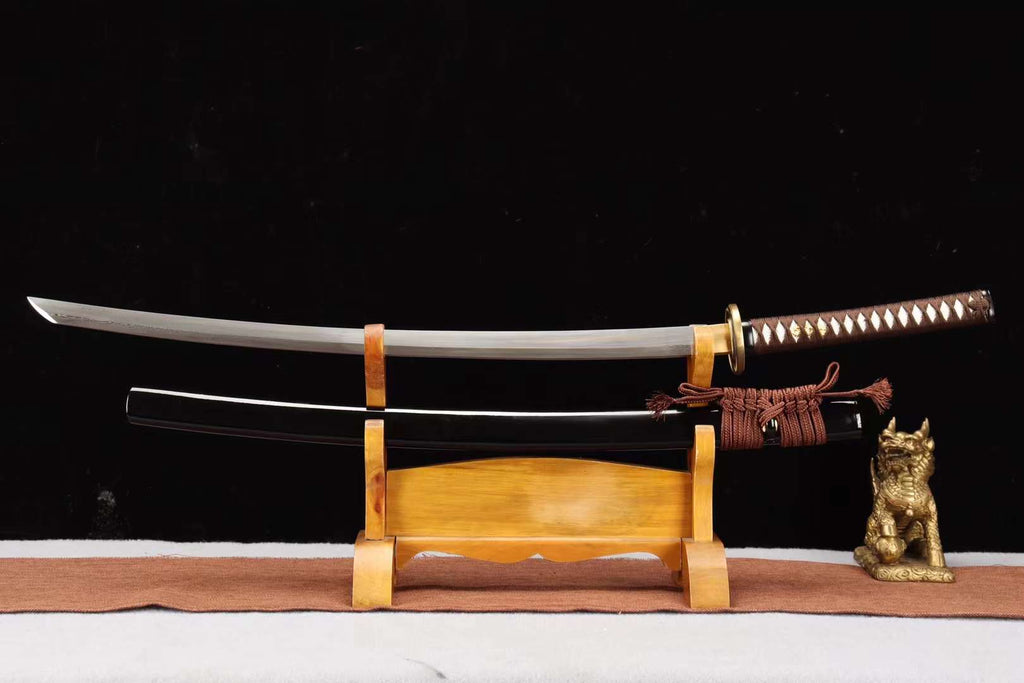 Damascus folding steel Samurai sword,Full Tang Katana Japnese Sword,Rurouni Kenshin Sword Reprint loveyitadj