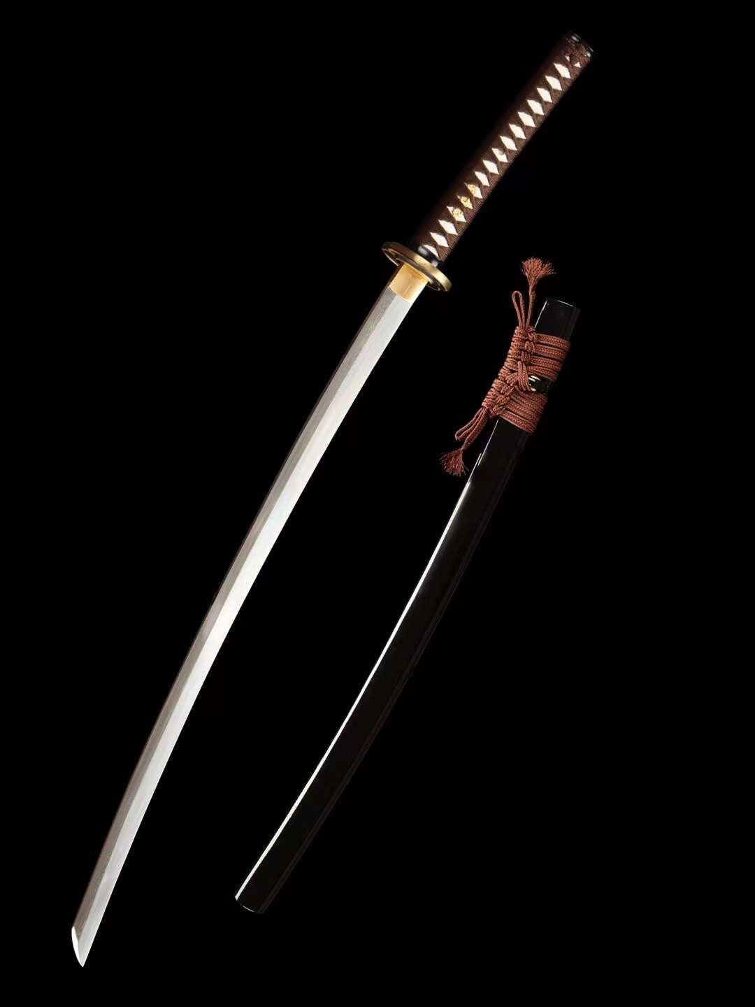 Damascus folding steel Samurai sword,Full Tang Katana Japnese Sword,Rurouni Kenshin Sword Reprint loveyitadj