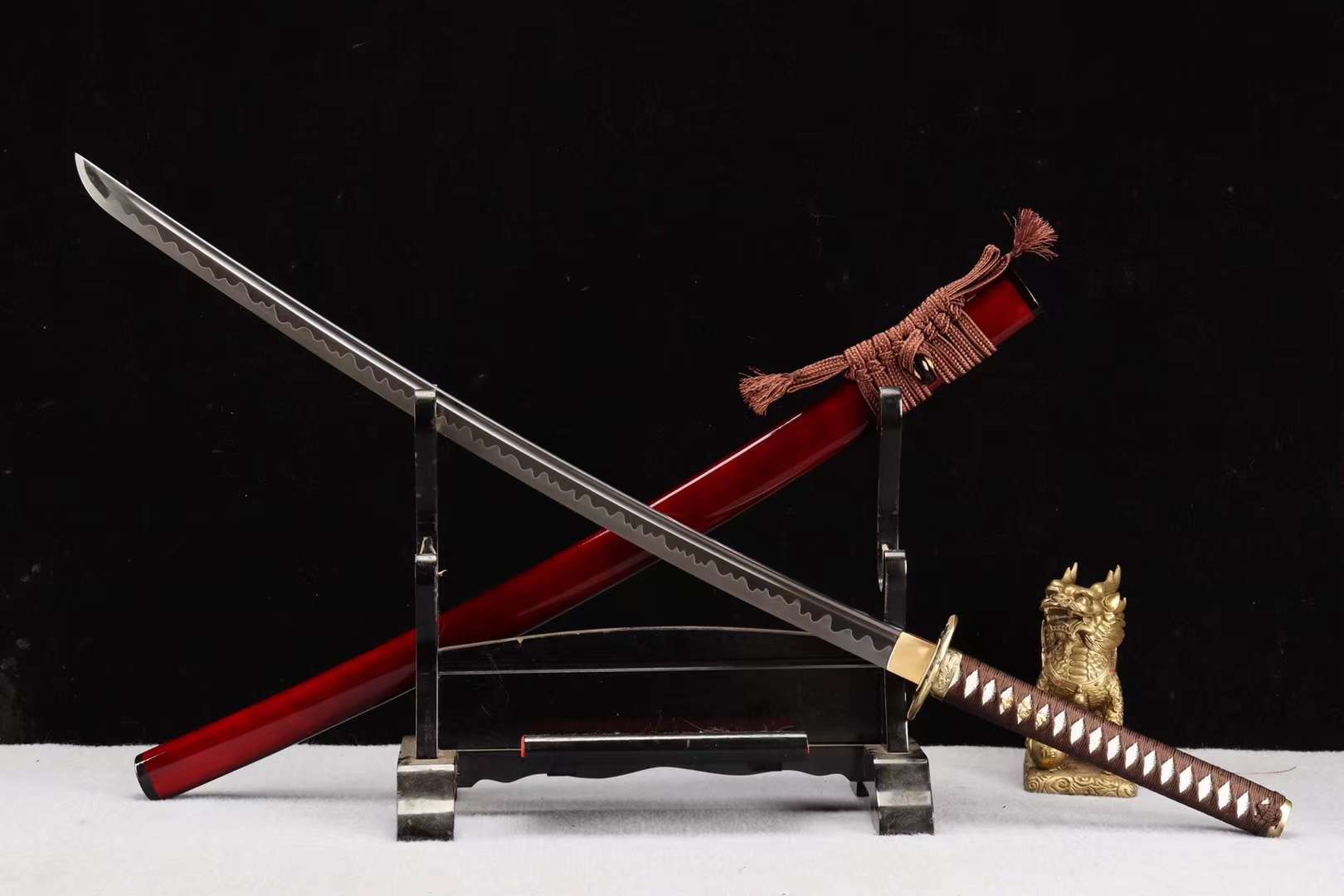 1065 Steel Japanese Katana Sword,Handmade Sword,Full Tang Samurai sword Eagle decorated loveyitadj