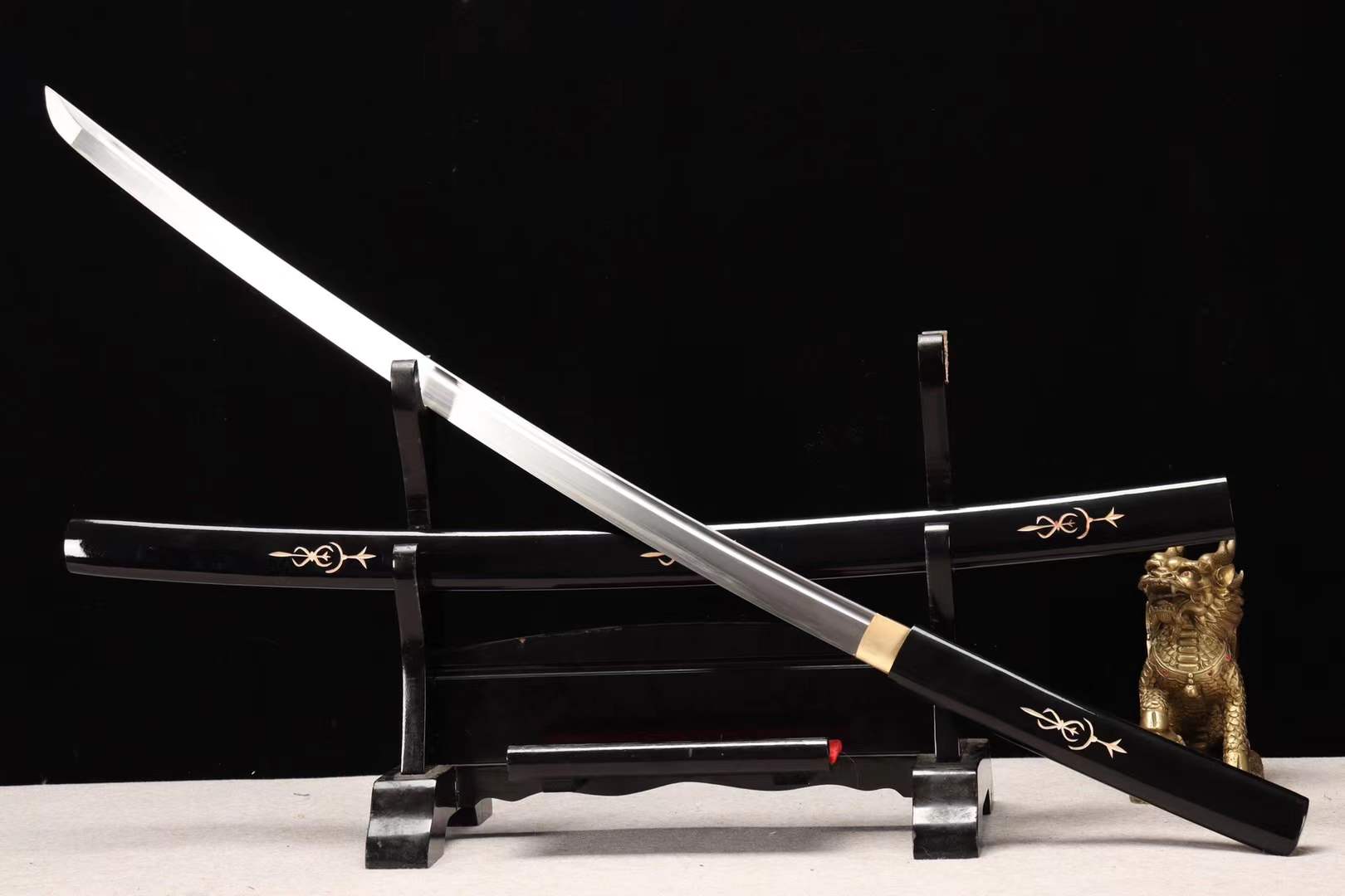 1095 Steel Japanese Sword,Iai samurai sword,Full Tang,Katana Sword Real loveyitadj