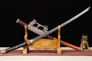 Japanese katana,Full Tang Tachi,T8 Steel Damascus Folding Steel Sword,Full Tang Handmade Samurai Sword loveyitadj