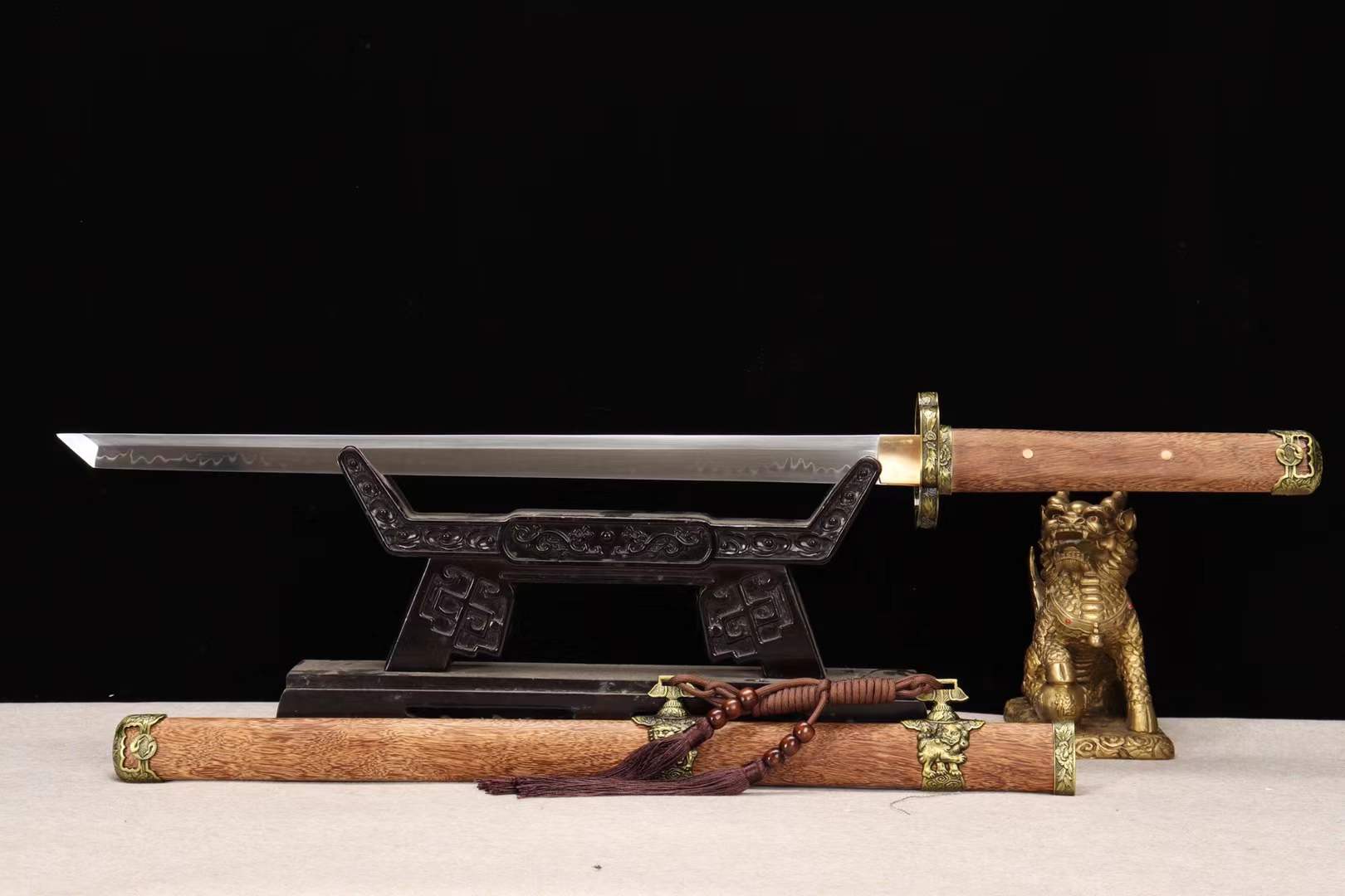 Handmade T10 steel Sword,Full Tang Japanese Samurai Sword,Wakizashi Katana Sword loveyitadj