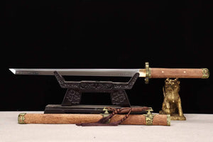 Handmade T10 steel Sword,Full Tang Japanese Samurai Sword,Wakizashi Katana Sword loveyitadj