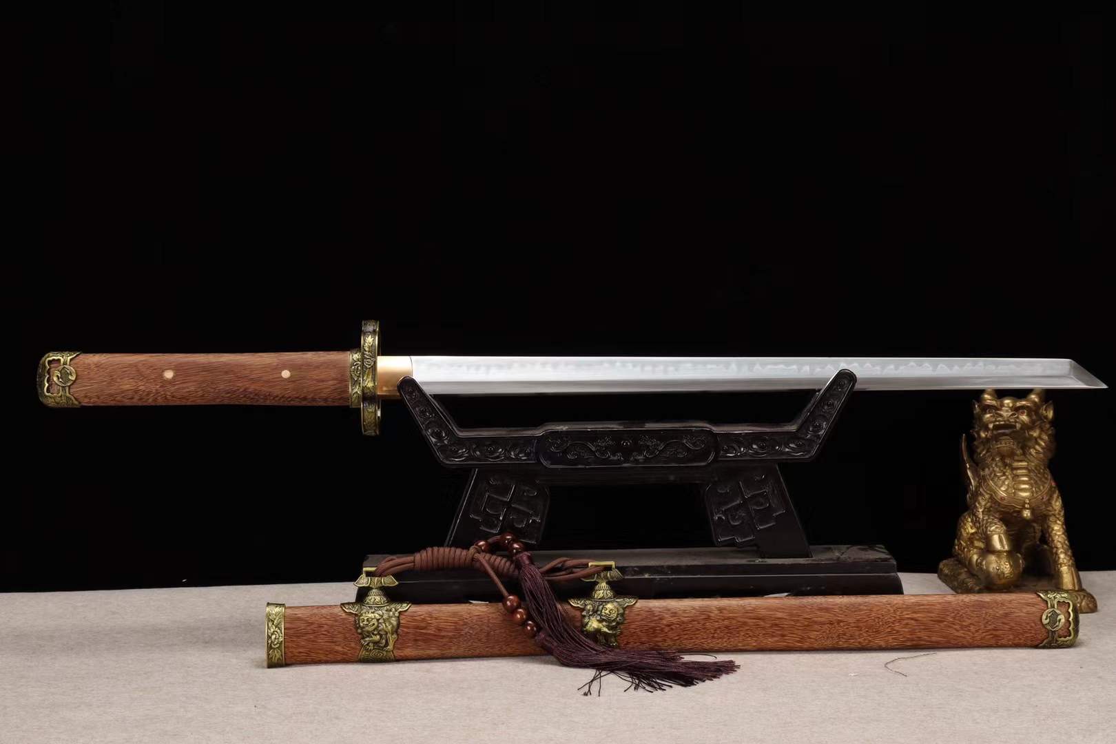 Handmade T10 steel Sword,Full Tang Japanese Samurai Sword,Wakizashi Katana Sword loveyitadj